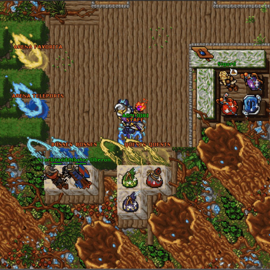 Imagem mostrando as quests